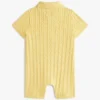 Polo-shortall i kabelstrikk for babyer