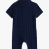 Polo-shortall i kabelstrikk for babyer