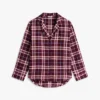 Pyjamasett med flanellskjorte og bukser
