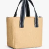 Raffia-skulderveske for barn