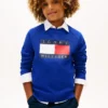 Raglan-genser med Tommy Flag-logo for barn