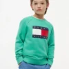 Raglan-genser med Tommy Flag-logo for barn