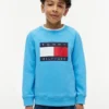 Raglan-genser med Tommy Flag-logo for barn