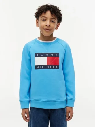Raglan-genser med Tommy Flag-logo for barn