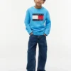 Raglan-genser med Tommy Flag-logo for barn
