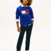 Raglan-genser med Tommy Flag-logo for barn