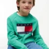 Raglan-genser med Tommy Flag-logo for barn