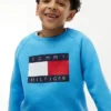 Raglan-genser med Tommy Flag-logo for barn