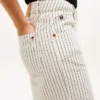 Railroad Stripe High-Rise Wide Leg Jeans