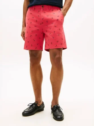 Regular Fit 7″ Anchor Print Shorts