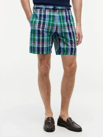 Regular Fit 7″ Madras-Shorts
