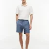Regular Fit 7″ shorts i bomulls- og linblanding
