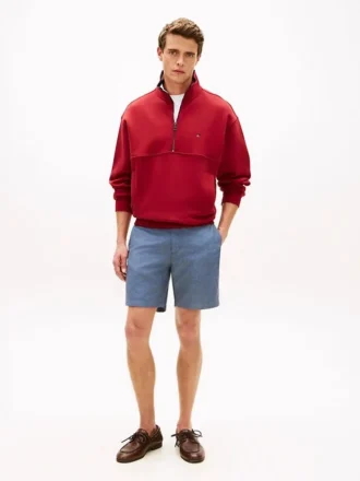 Regular Fit 7″ shorts i bomulls- og linblanding