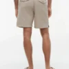 Regular Fit 7″ shorts i bomulls- og linblanding