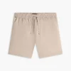 Regular Fit 7″ shorts i bomulls- og linblanding