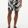 Regular Fit 7″ Tropical Print Shorts