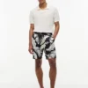 Regular Fit 7″ Tropical Print Shorts