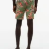 Regular Fit 7″ Tropical Print Shorts