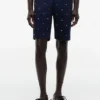 Regular Fit 9″ Shorts med seilflagg-trykk