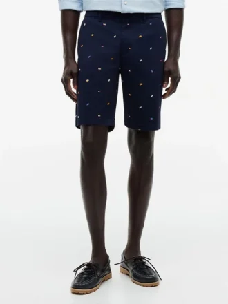 Regular Fit 9″ Shorts med seilflagg-trykk