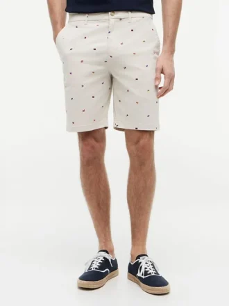 Regular Fit 9″ Shorts med seilflagg-trykk