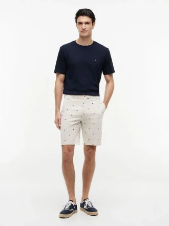 Regular Fit 9″ Shorts med seilflagg-trykk