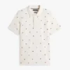 Regular Fit Allover Flag Pique Polo