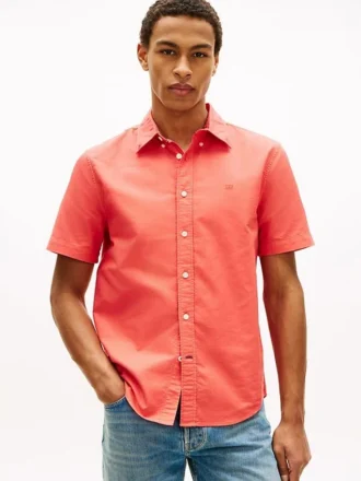 Regular Fit Garment-Dyed Oxford-skjorte