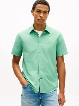 Regular Fit Garment-Dyed Oxford-skjorte Regular Fit Garment-Dyed Oxford-skjorte
