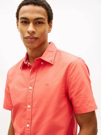 Regular Fit Garment-Dyed Oxford-skjorte