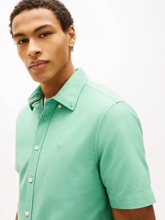 Regular Fit Garment-Dyed Oxford-skjorte Regular Fit Garment-Dyed Oxford-skjorte