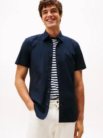 regular fit kortaermet oxford skjorte shorts 1 5 330x440 - Regular Fit kort&aelig;rmet Oxford-skjorte Shorts