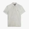 Regular Fit Piqué-polo i linblanding