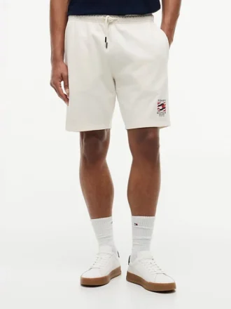 Regular Fit Wavy Flag Logo Sweatshort