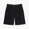 Relaxed Fit 10″ belteplissert shorts