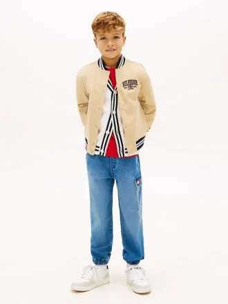Relaxed Stretch Cargo-Jeans for barn
