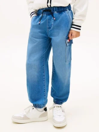 Relaxed Stretch Cargo-Jeans for barn