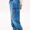 Relaxed Stretch Cargo-Jeans for barn