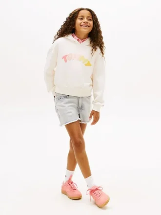 Råkantede denimshorts for barn