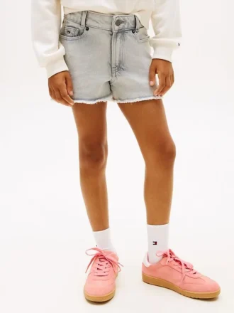 Råkantede denimshorts for barn