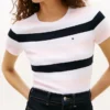 Rugby Stripe T-skjorte med rund hals