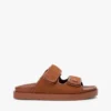 Sandaler med to stropper i nubucklær Sandaler med to stropper i nubucklær