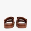 Sandaler med to stropper i nubucklær Sandaler med to stropper i nubucklær