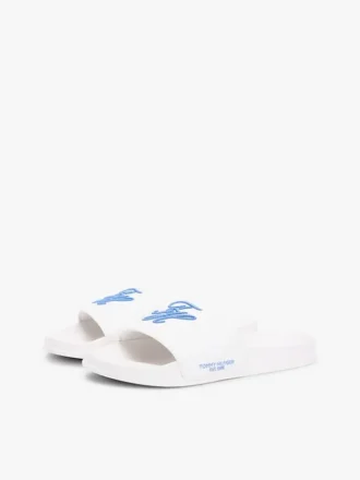 Script Monogram Canvas Pool Slide