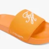 Script Monogram Canvas Pool Slide