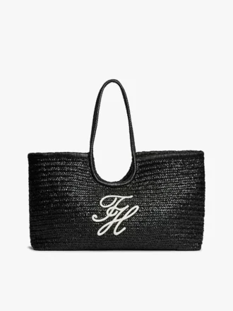 Script Monogram Raffia Maxi Tote
