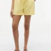 Shorts i lin-bomullsblanding