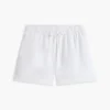 Shorts i lin-bomullsblanding