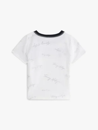 Signature Flag Stripe Logo T-skjorte for Babyer