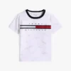 Signature Flag Stripe Logo T-skjorte for barn